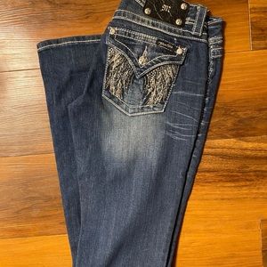Angel Wing Miss Me Bootcut Jeans 🕊